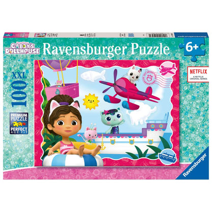 PUZZLE CASA DE PAPUSI A LUI GABBY 100 PIESE - RAVENSBURGER (RVSPC01053)