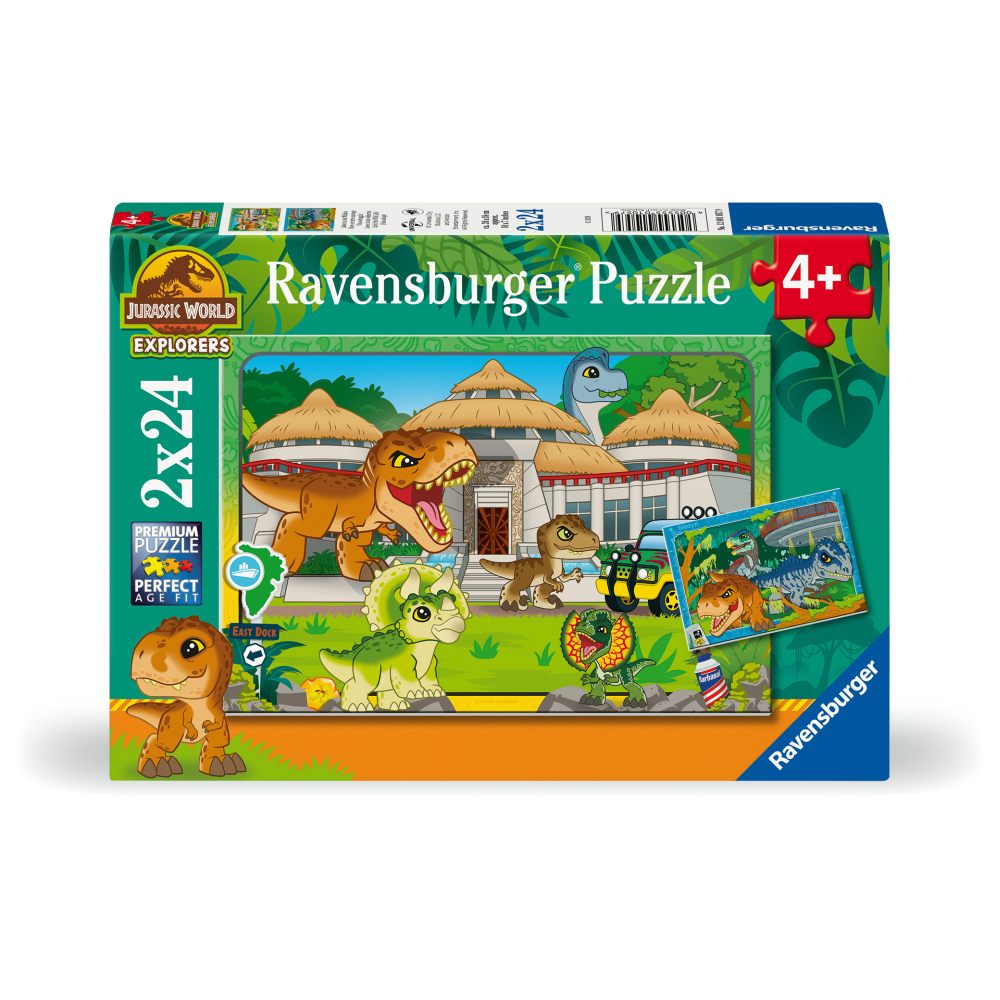 PUZZLE EXPLORATORI JURASSIC WORLD 2X24 PIESE - RAVENSBURGER (RVSPC01057)