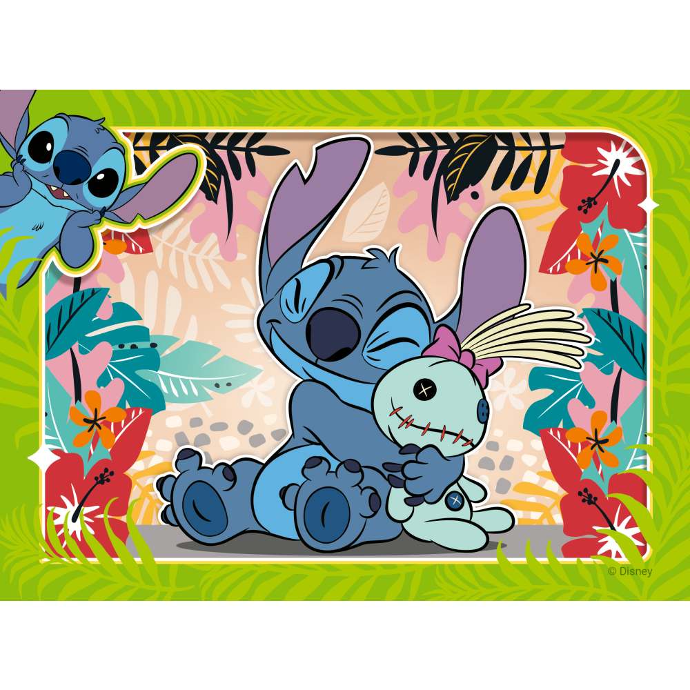 PUZZLE DISNEY STITCH 12, 16, 20, 24 PIESE - RAVENSBURGER (RVSPC01069)