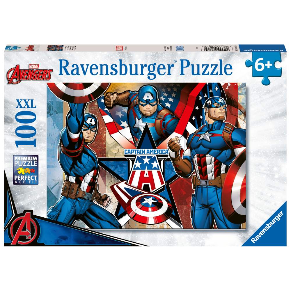 PUZZLE CAPITANUL AMERICA 100 PIESE - RAVENSBURGER (RVSPC01073)