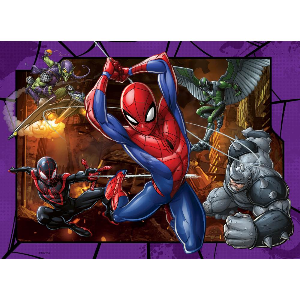 PUZZLE SPIDERMAN 4 X 100 PIECES - RAVENSBURGER (RVSPC01076)