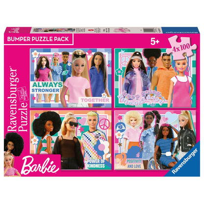 PUZZLE BARBIE 4 X 100 PIECES - RAVENSBURGER (RVSPC01077)