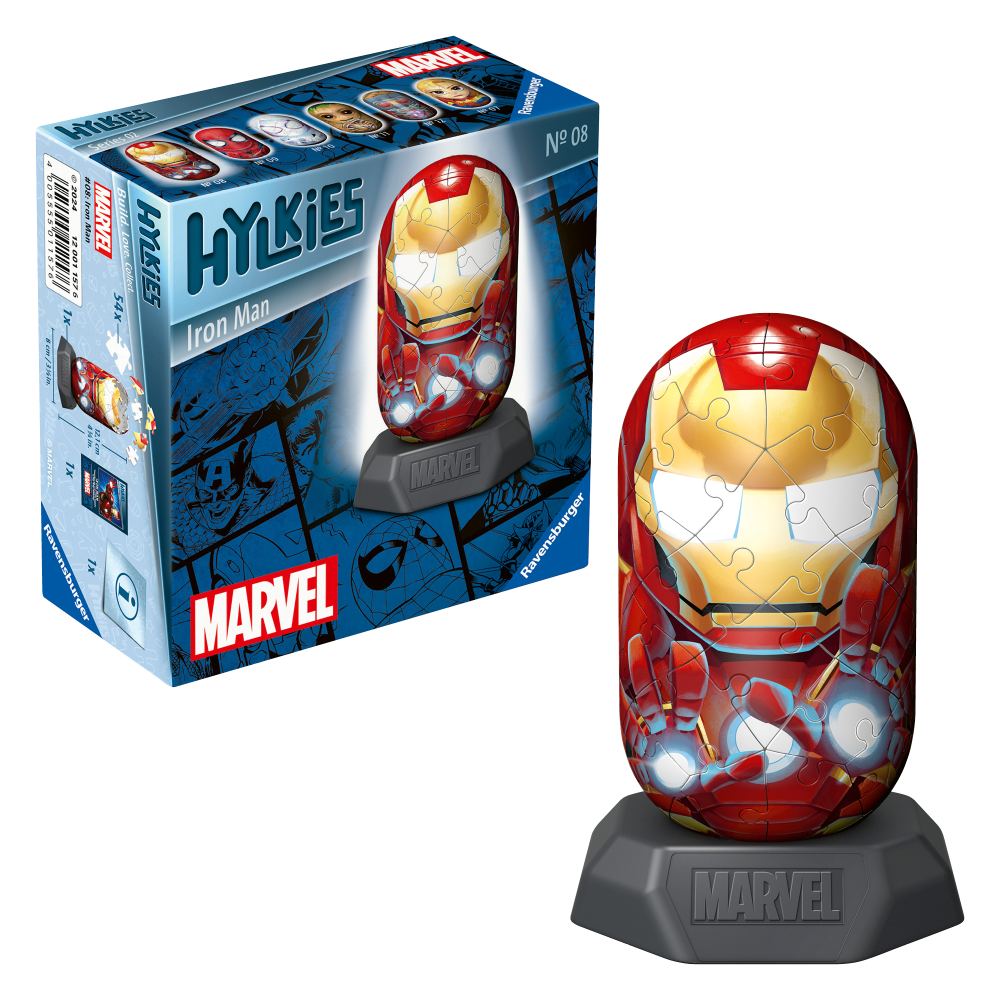 PUZZLE 3D HYLKIES MARVEL IRON MAN 54 PIESE - RAVENSBURGER (RVS3D01157)