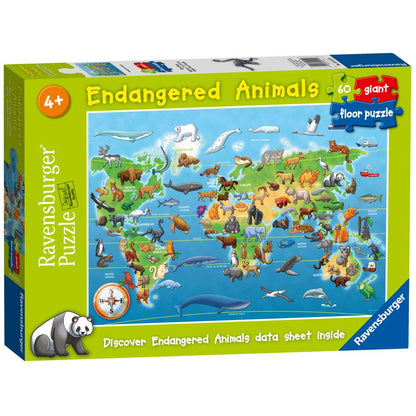 PUZZLE MARE DE PODEA HARTA ANIMALE 60 PIESE - RAVENSBURGER (RVSPC05515)