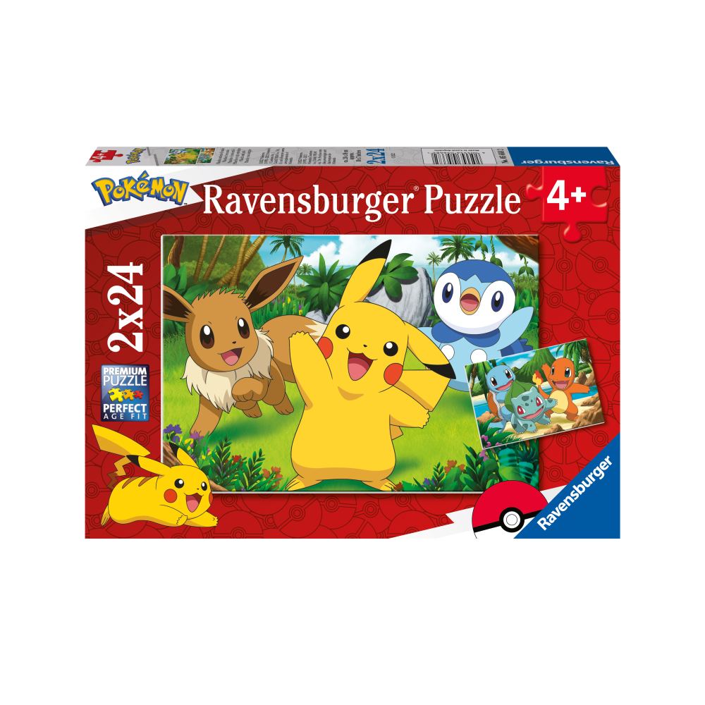 PUZZLE POKEMON 2 X 24 PIESE - RAVENSBURGER (RVSPC05668)