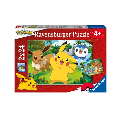 PUZZLE POKEMON 2 X 24 PIESE - RAVENSBURGER (RVSPC05668)