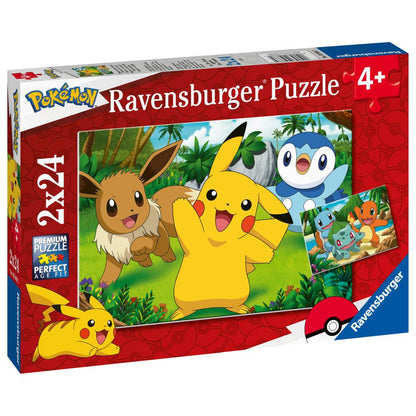 PUZZLE POKEMON 2 X 24 PIESE - RAVENSBURGER (RVSPC05668)