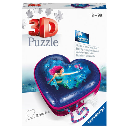 3D PUZZLE MERMAID HEART BOX 54 PIECES - RAVENSBURGER (RVS3D11249)