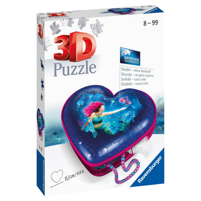 3D PUZZLE MERMAID HEART BOX 54 PIECES - RAVENSBURGER (RVS3D11249)