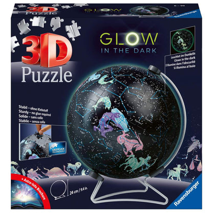 PUZZLE 3D GLOB LUMINEAZA IN INTUNERIC 180 PIESE - RAVENSBURGER (RVS3D11544)