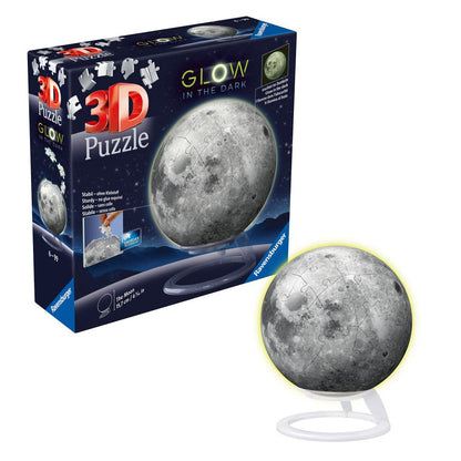 PUZZLE 3D LUNA LUMINEAZA IN INTUNERIC 72 PIESE - RAVENSBURGER (RVS3D11586)