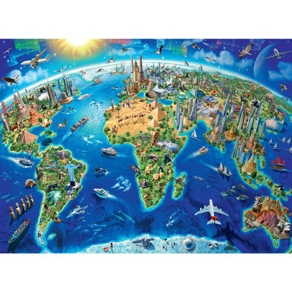 PUZZLE HARTA LUMII 300 PIESE - RAVENSBURGER (RVSPC13227)