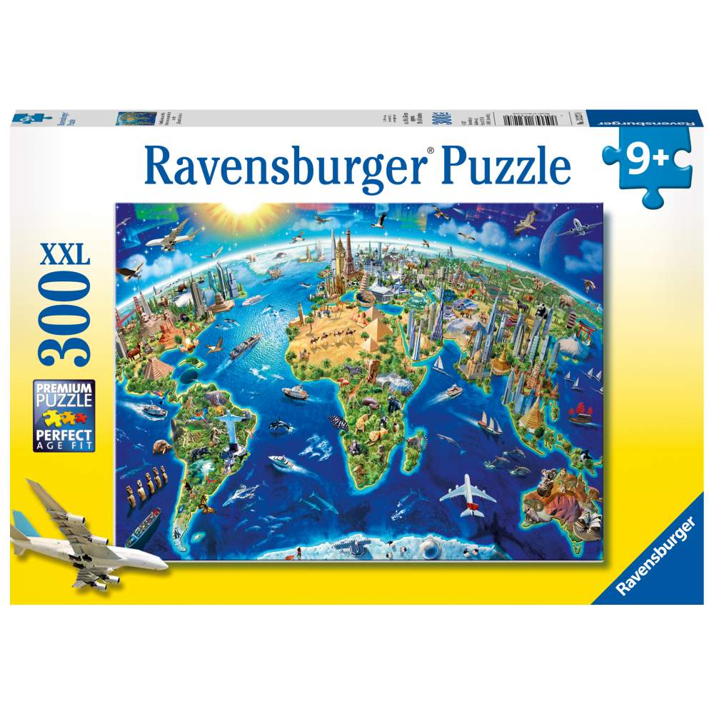 PUZZLE HARTA LUMII 300 PIESE - RAVENSBURGER (RVSPC13227)