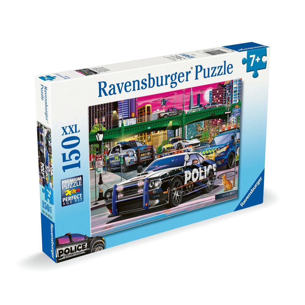 PUZZLE POLITIA IN PATRULARE 150 PIESE - RAVENSBURGER (RVSPC13412)