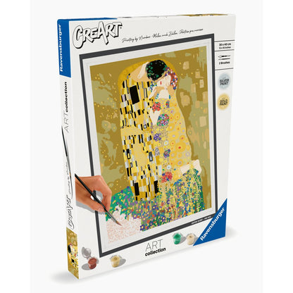 PICTURA PE NUMERE KLIMT SARUTUL - RAVENSBURGER (RVSPBN23648)