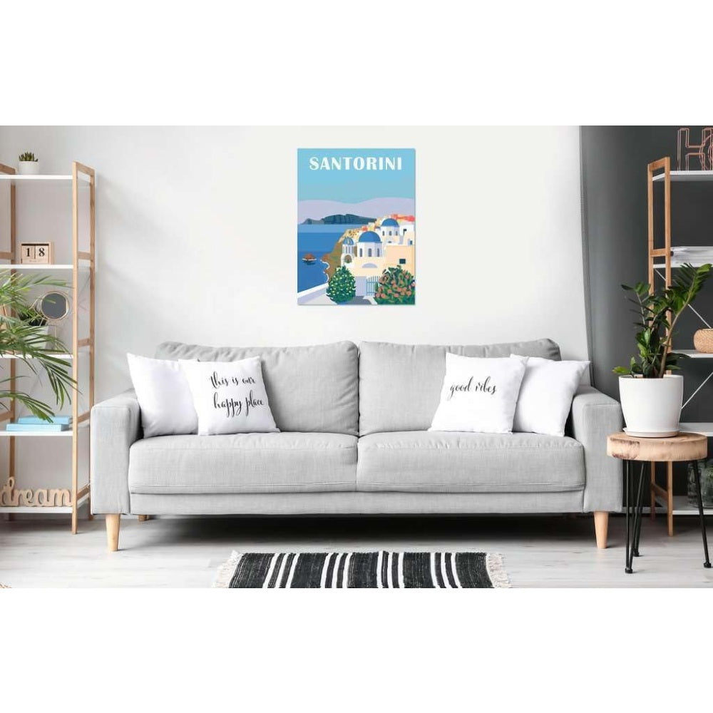 PICTURA PE NUMERE TABLOU CANVAS SANTORINI - RAVENSBURGER (RVSPBN23906)