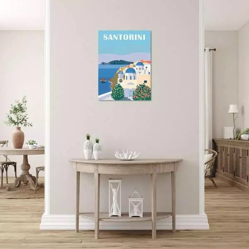 PICTURA PE NUMERE TABLOU CANVAS SANTORINI - RAVENSBURGER (RVSPBN23906)