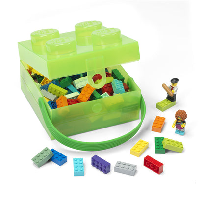 CUTIE 2X2 - VERDE TRANSPARENT - LEGO (40240008)