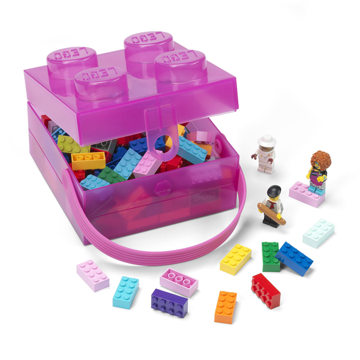 CUTIE 2X2 - VIOLET TRANSPARENT - LEGO (40240009)