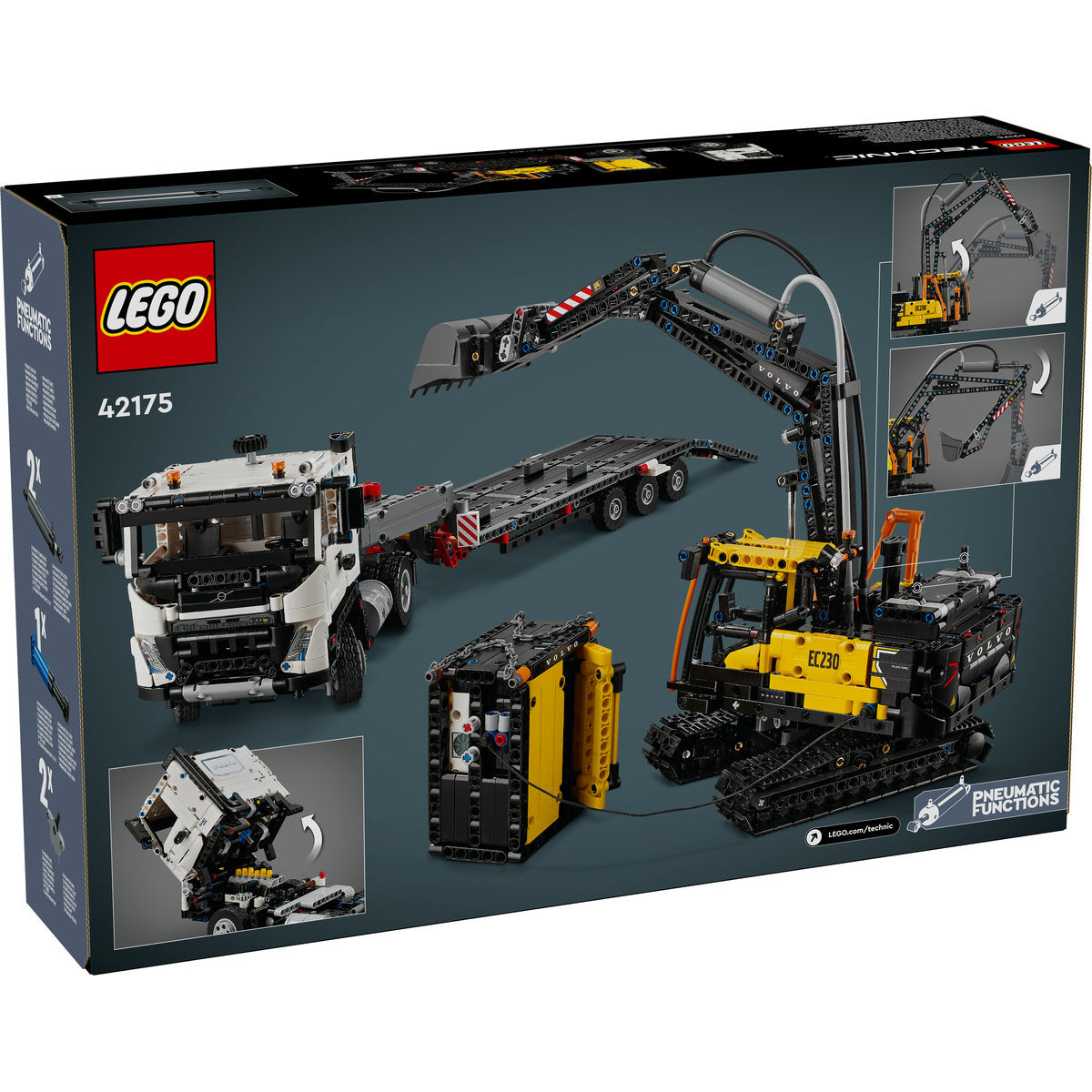 CAMIONUL FMX SI EXCAVATORUL ELECTRIC EC230 DE LA VOLVO - LEGO TECHNIC (42175)