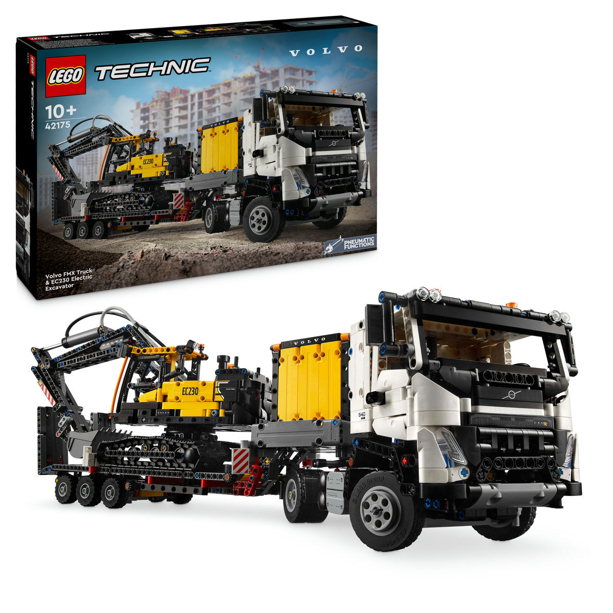 CAMIONUL FMX SI EXCAVATORUL ELECTRIC EC230 DE LA VOLVO - LEGO TECHNIC (42175)