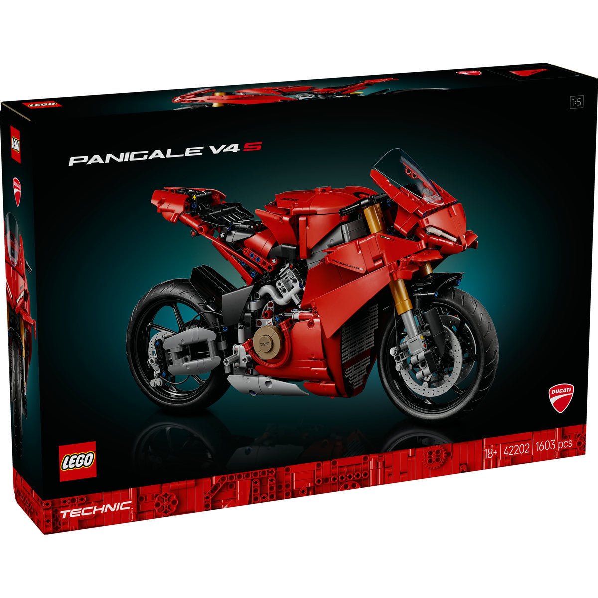 MOTOCICLETA DUCATI PANIGALE V4 S - LEGO TECHNIC (42202)