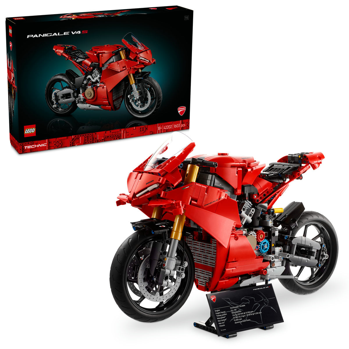 MOTOCICLETA DUCATI PANIGALE V4 S - LEGO TECHNIC (42202)