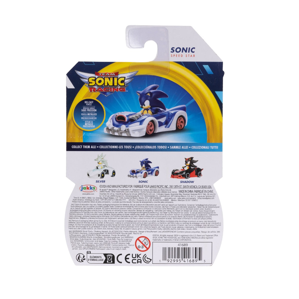 NINTENDO SONIC - VEHICUL DIN METAL 1:64, DIVERSE MODELE, S7 (423244)