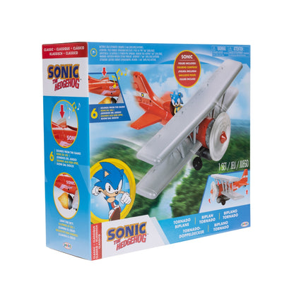 NINTENDO SONIC - SET DE JOACA AVION CU LUMINI SI SUNETE, FIGURINA SONIC INCLUSA (423284)