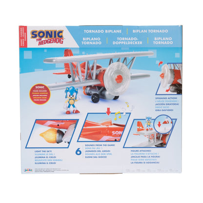 NINTENDO SONIC - SET DE JOACA AVION CU LUMINI SI SUNETE, FIGURINA SONIC INCLUSA (423284)