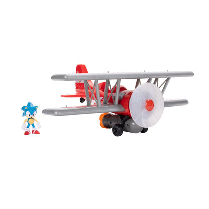 NINTENDO SONIC - SET DE JOACA AVION CU LUMINI SI SUNETE, FIGURINA SONIC INCLUSA (423284)