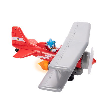 NINTENDO SONIC - SET DE JOACA AVION CU LUMINI SI SUNETE, FIGURINA SONIC INCLUSA (423284)