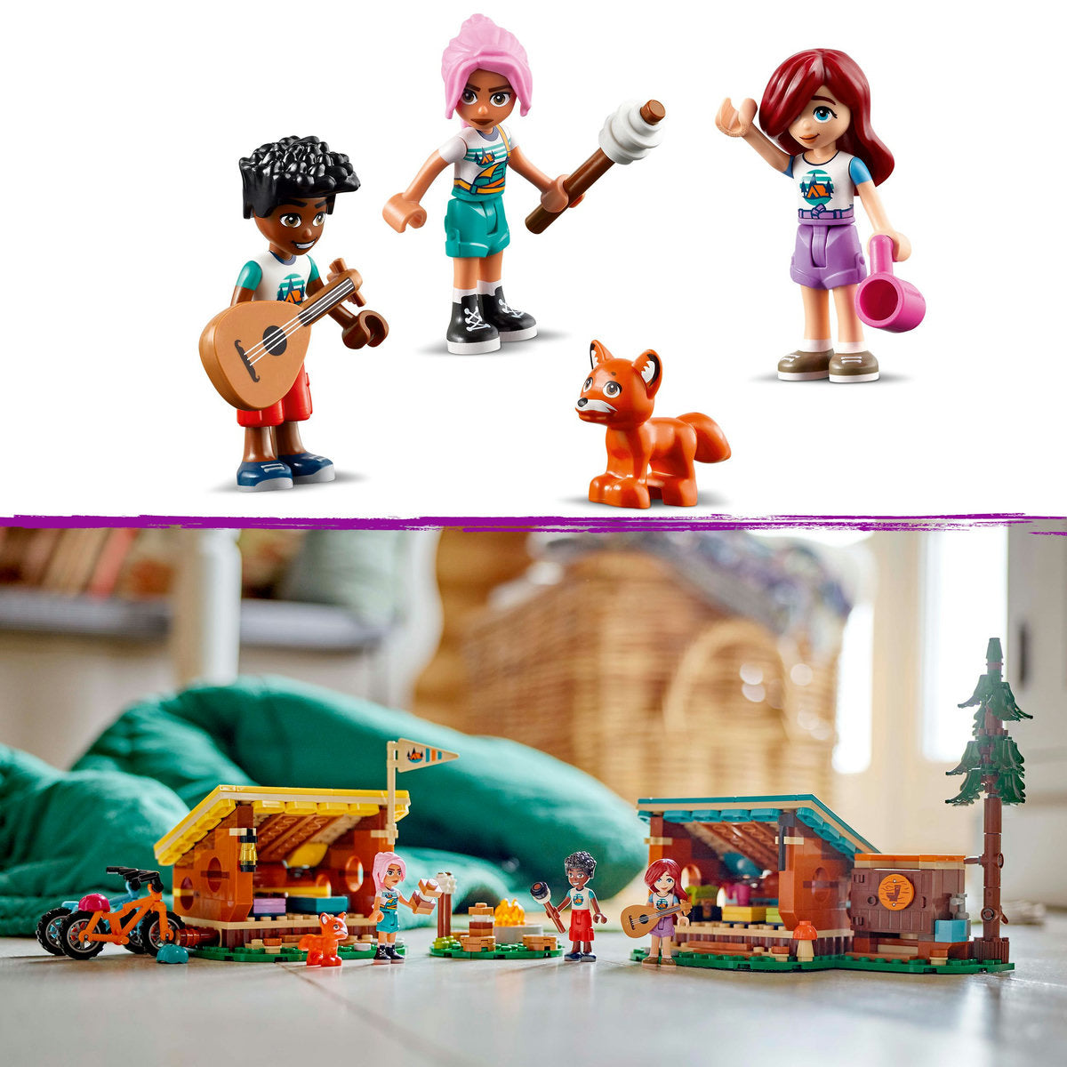 CABANE ÎN TABARA DE AVENTURI - LEGO FRIENDS (42624)