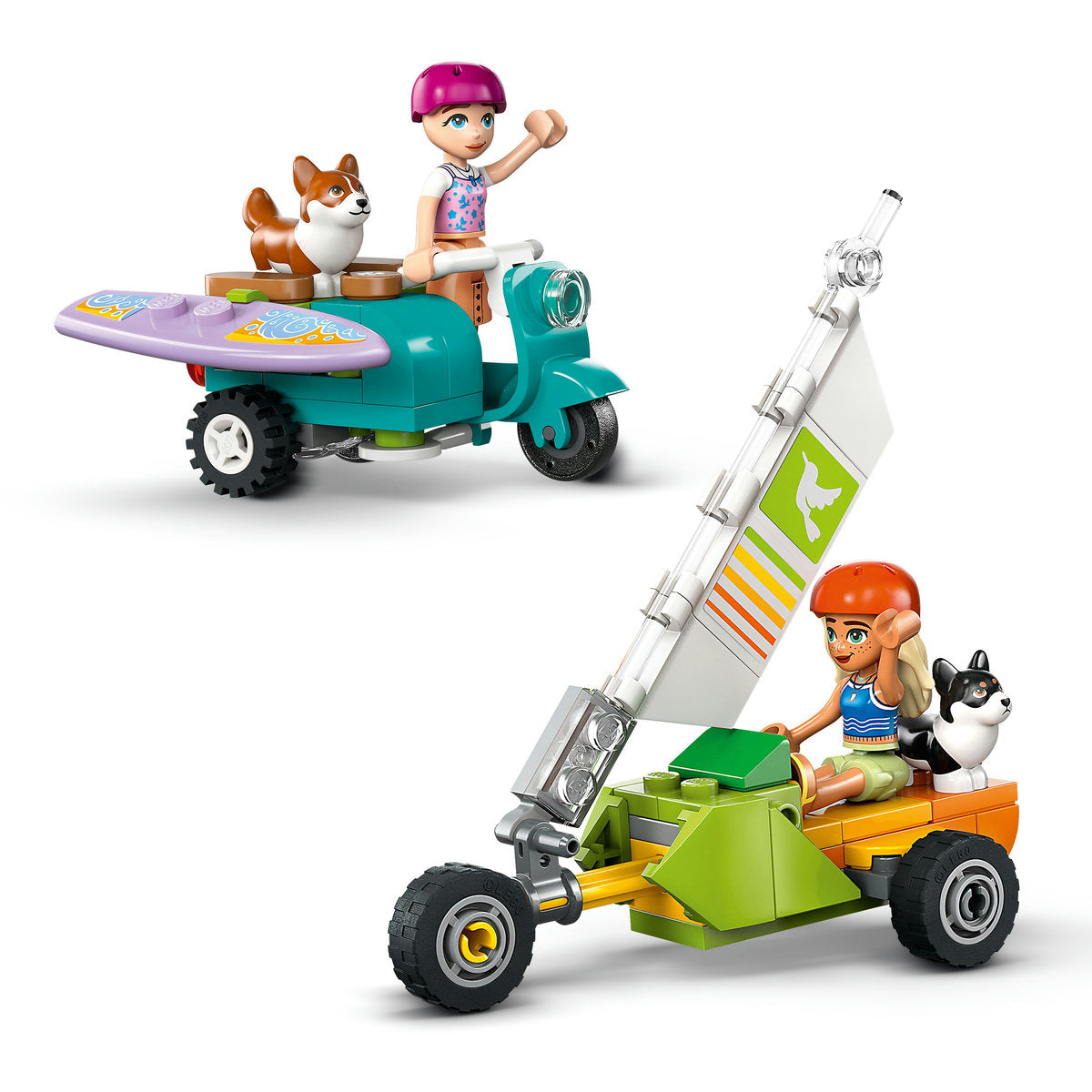 AVENTURI CU CATEI LA SURFING SI PE SCUTER - LEGO FRIENDS (42641)