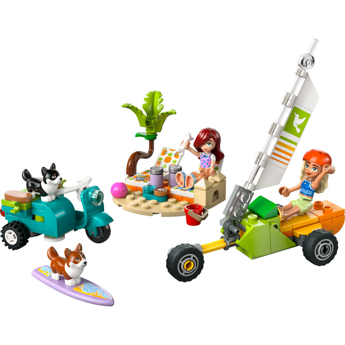 AVENTURI CU CATEI LA SURFING SI PE SCUTER - LEGO FRIENDS (42641)