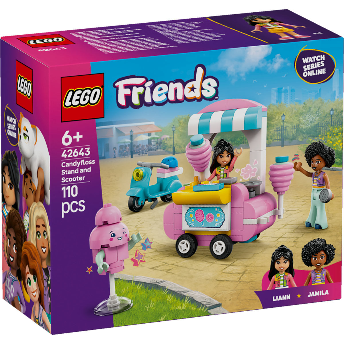 TARABA CU VATA DE ZAHAR SI SCUTER - LEGO FRIENDS (42643)