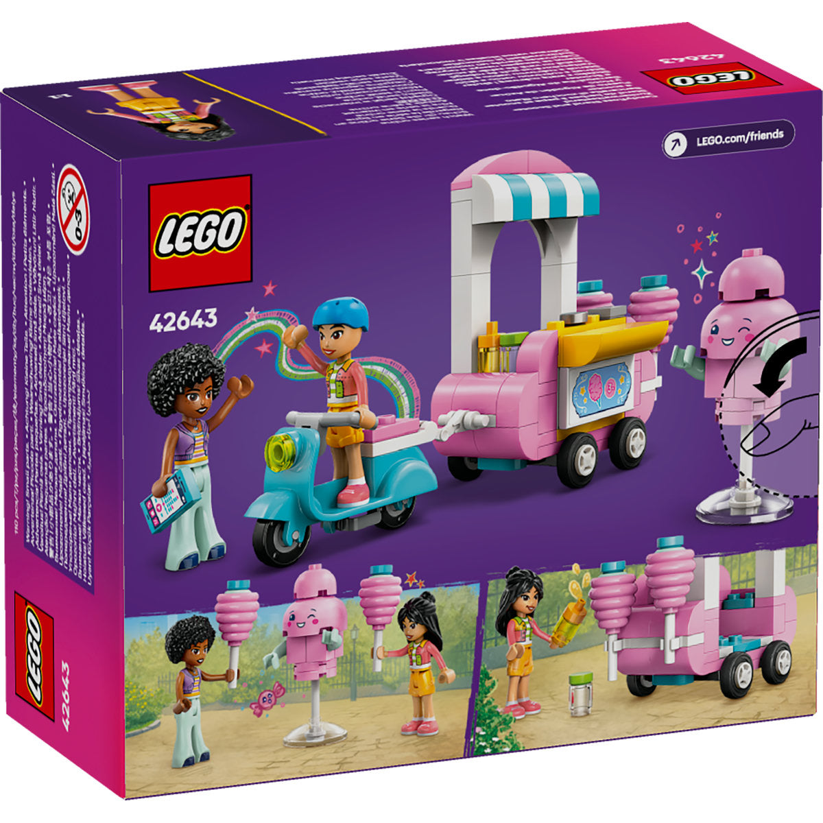 TARABA CU VATA DE ZAHAR SI SCUTER - LEGO FRIENDS (42643)