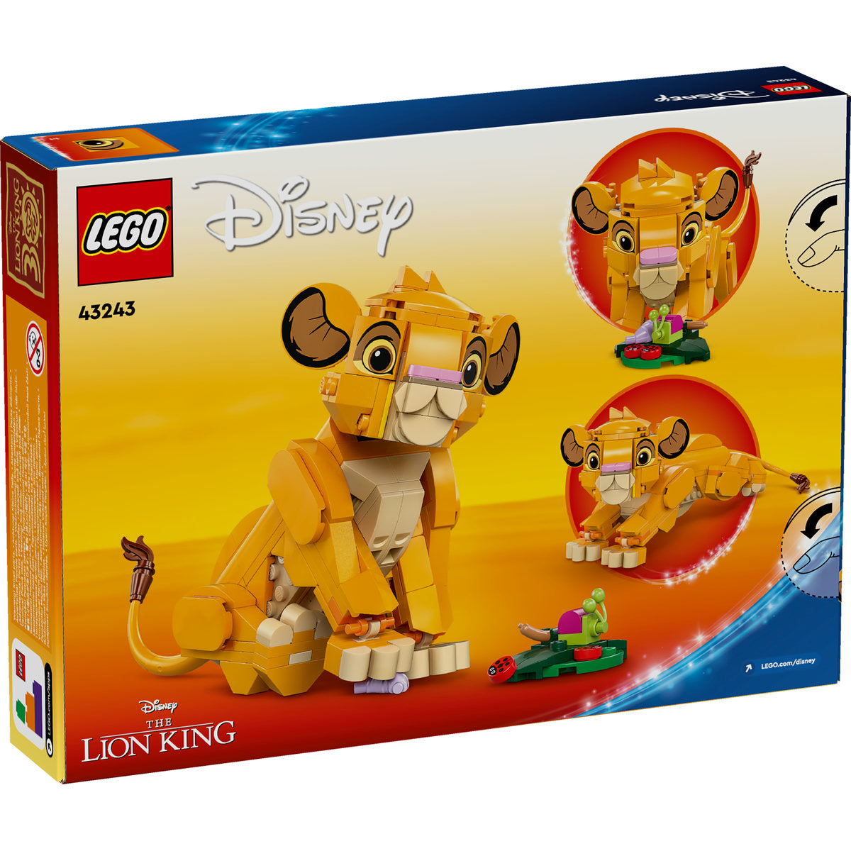 PUIUL SIMBA, REGELE LEU - LEGO DISNEY (43243)