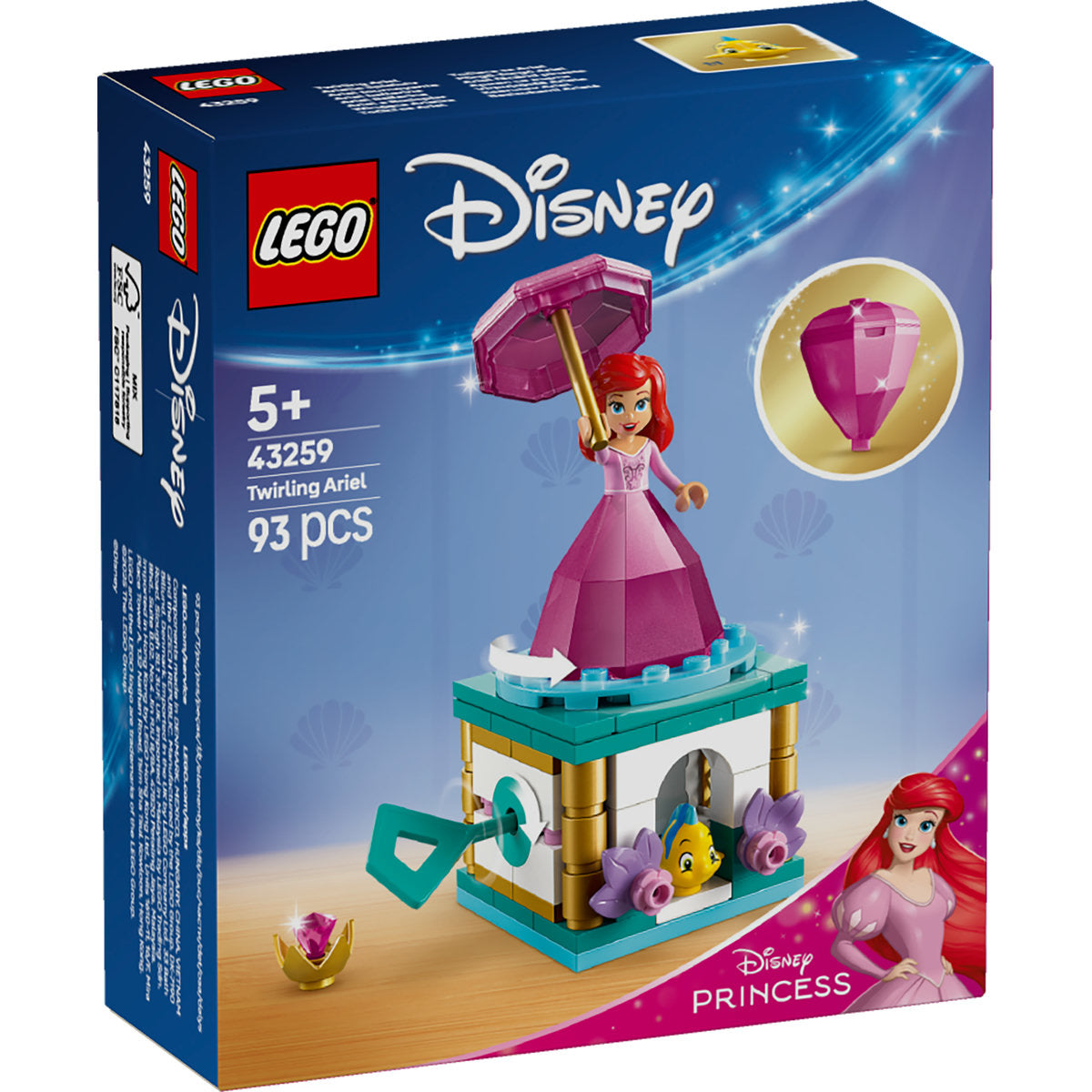 ARIEL FACÂND PIRUETE - LEGO DISNEY (43259)