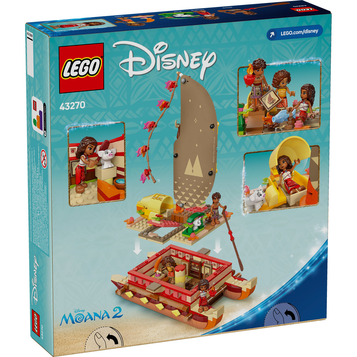 CANOEA DE AVENTURA A MOANEI - LEGO DISNEY (43270)