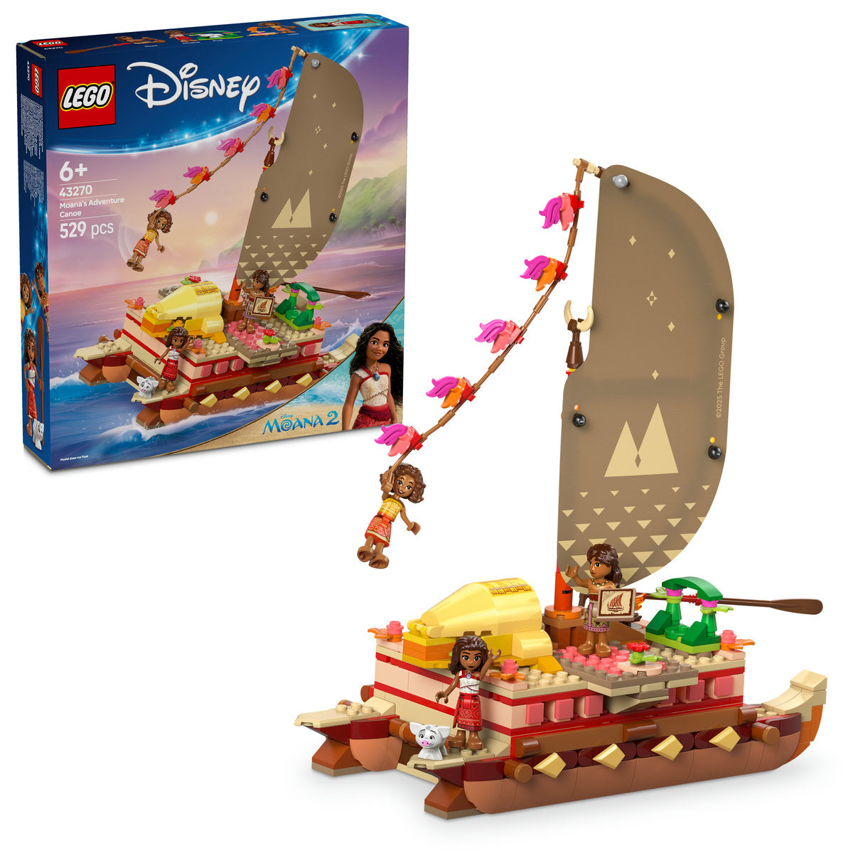 CANOEA DE AVENTURA A MOANEI - LEGO DISNEY (43270)