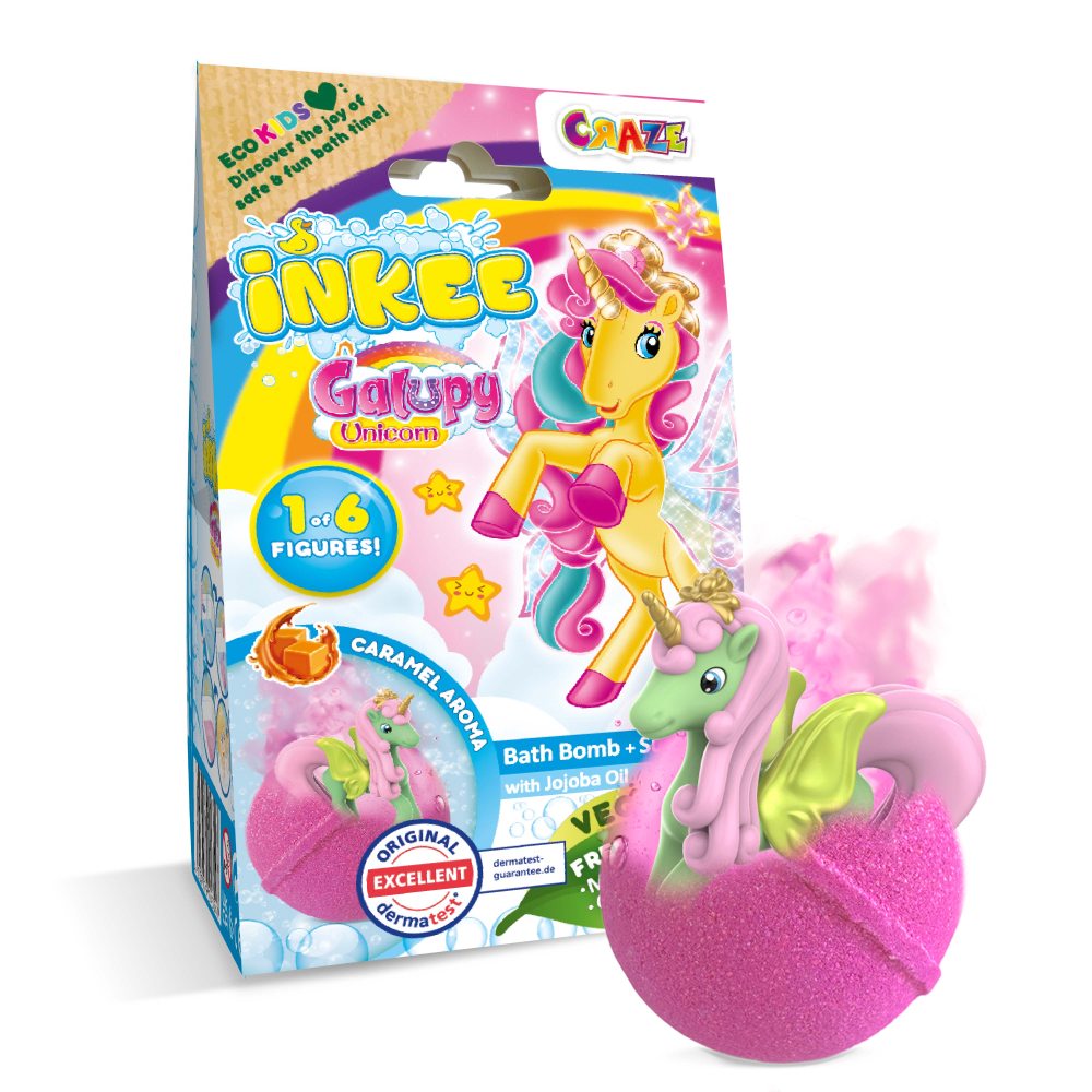 BATHROOM BALL WITH UNICORN SURPRISE GALUPY - CRAZE (CRZ43547)