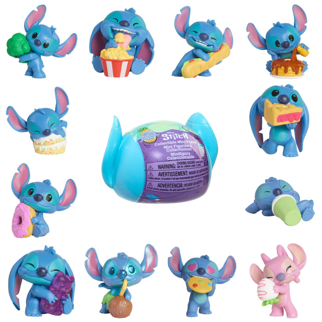 DISNEY STITCH - MINI-FIGURINA ASCUNSA IN CAPSULA, FOOD S3 - DISNEY (46288)