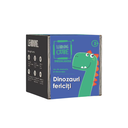 JOC DE ATENTIE LEARNING CUBE®  - DINOZAURI FERICITI - K-TOYZ (LC-036)