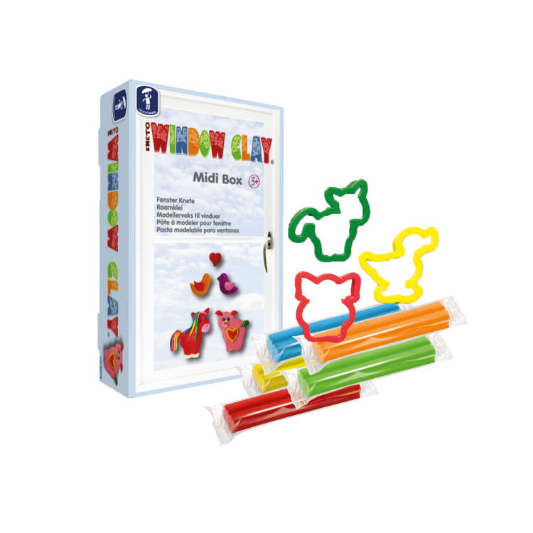 PLASTILINA DECORATIVA PENTRU GEAM - MIDI - FEUCHTMANN (6281405)