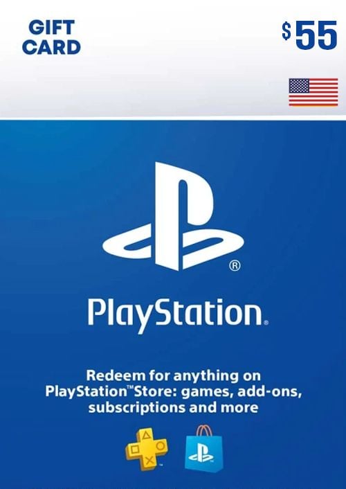 PLAYSTATION NETWORK GIFT CARD 55 USD (US) - PSN - MULTILANGUAGE - WORLDWIDE - Libelula Vesela - Gift Cards