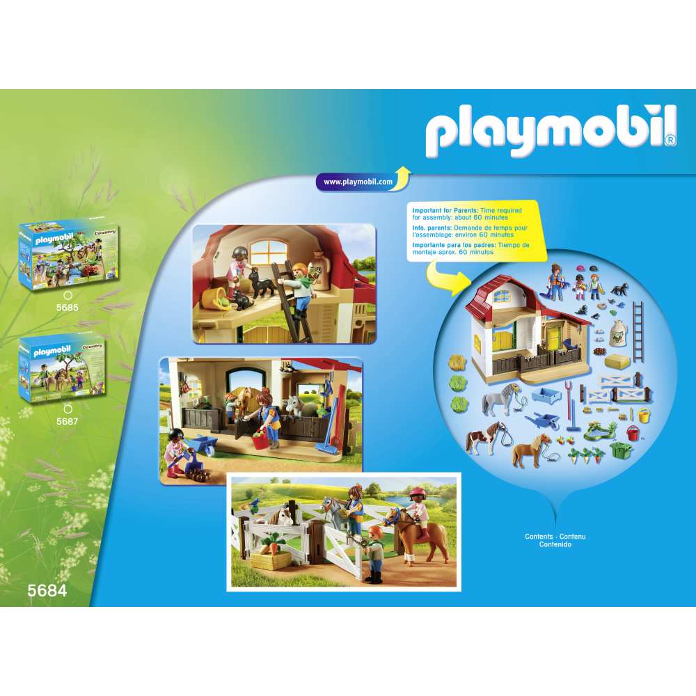 PLAYMOBIL - SET FERMA PONEILOR - PLAYMOBIL COUNTRY (PM5684)