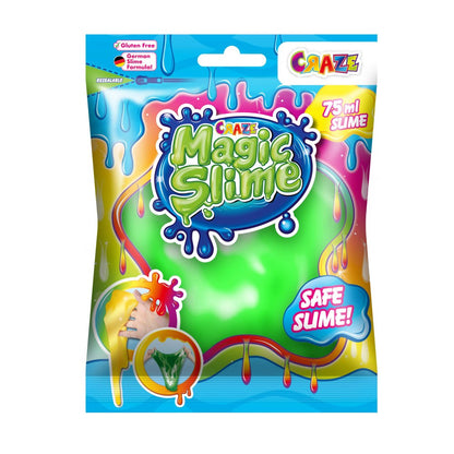 MAGIC SLIME IN BAG 75ML VARIOUS COLORS - CRAZE (CRZ57599)