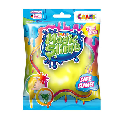 MAGIC SLIME IN BAG 75ML VARIOUS COLORS - CRAZE (CRZ57599)