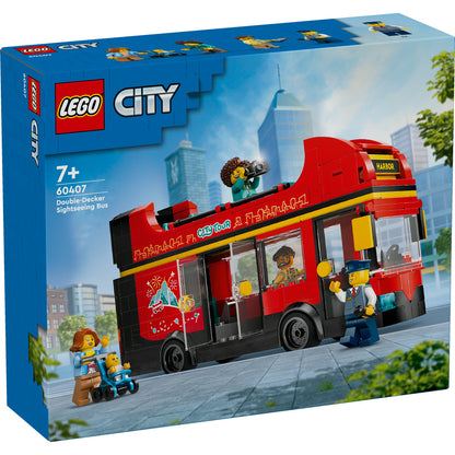 AUTOBUZ TURISTIC ROSU CU ETAJ - LEGO CITY (60407)